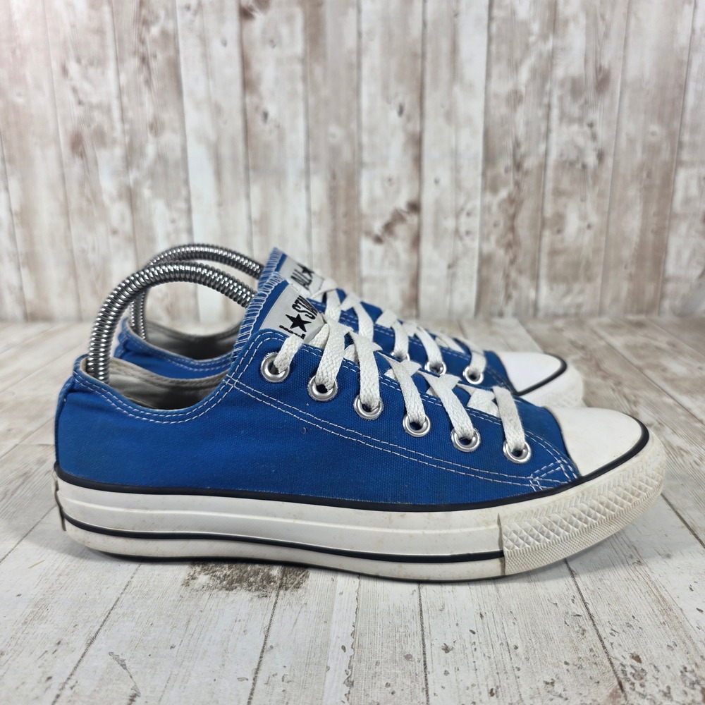 Converse Chuck Taylor All Star Low Top Royal Blue Canvas Sneakers Womens 8